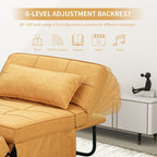 Canapé-lit convertible, fauteuil, pouf pliant, fauteuils inclinables pour salon