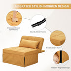 Canapé-lit convertible, fauteuil, pouf pliant, fauteuils inclinables pour salon