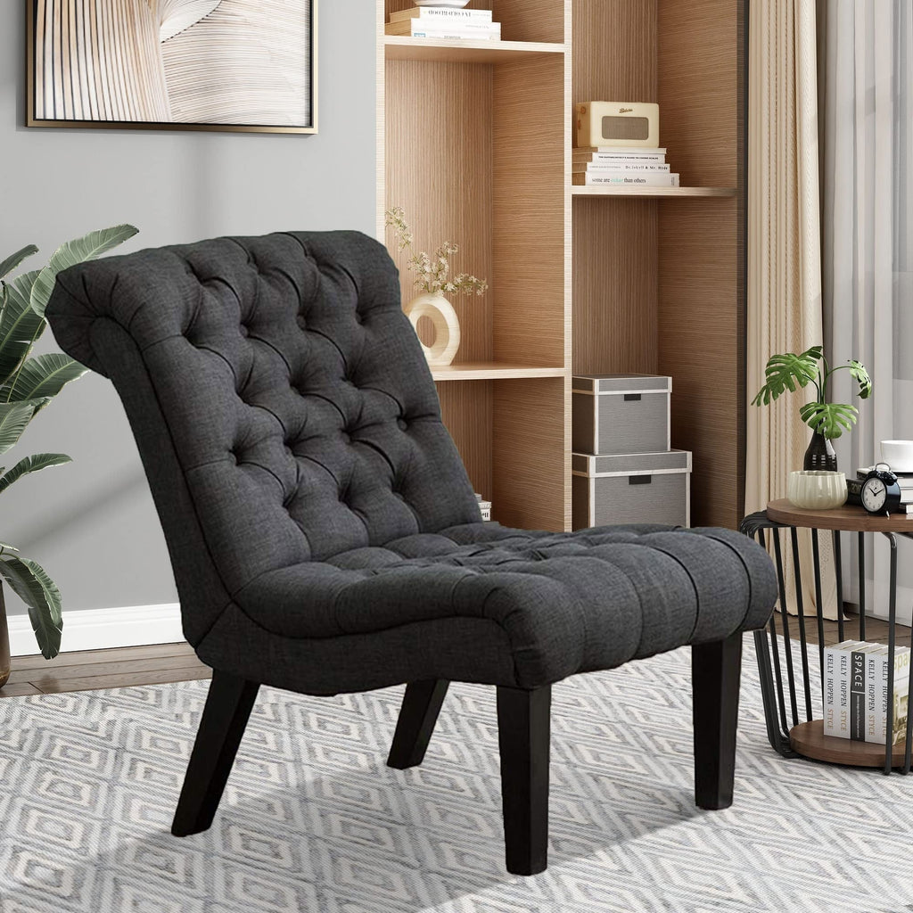 Chaise longue rembourrée, fauteuil d'appoint pour chambre à coucher et salon