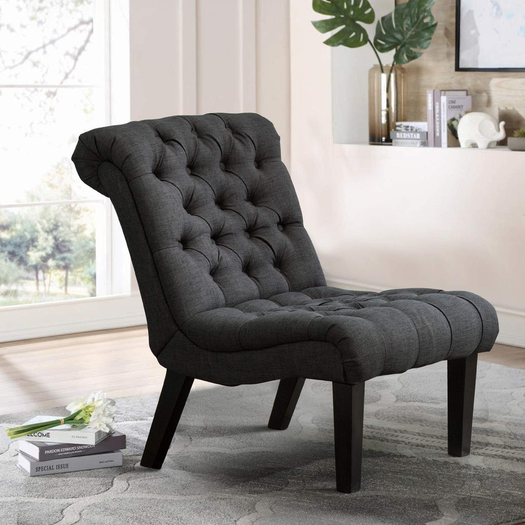 Chaise longue rembourrée, fauteuil d'appoint pour chambre à coucher et salon