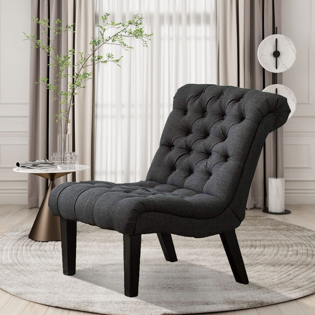Chaise longue rembourrée, fauteuil d'appoint pour chambre à coucher et salon
