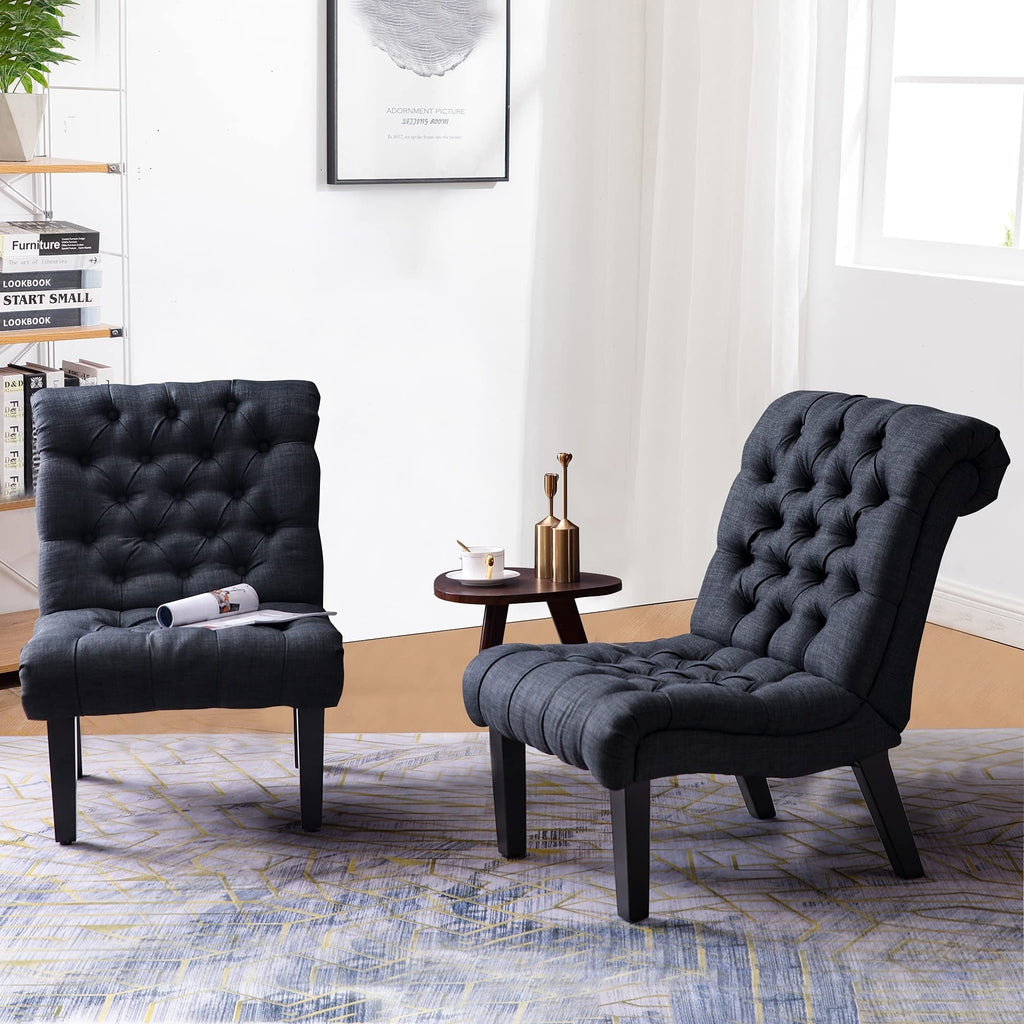 Chaise longue rembourrée, fauteuil d'appoint pour chambre à coucher et salon