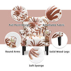 Fauteuil d'appoint moderne Erommy, fauteuil à dossier haut, canapé une place capitonné en tissu avec pieds en bois pour salon