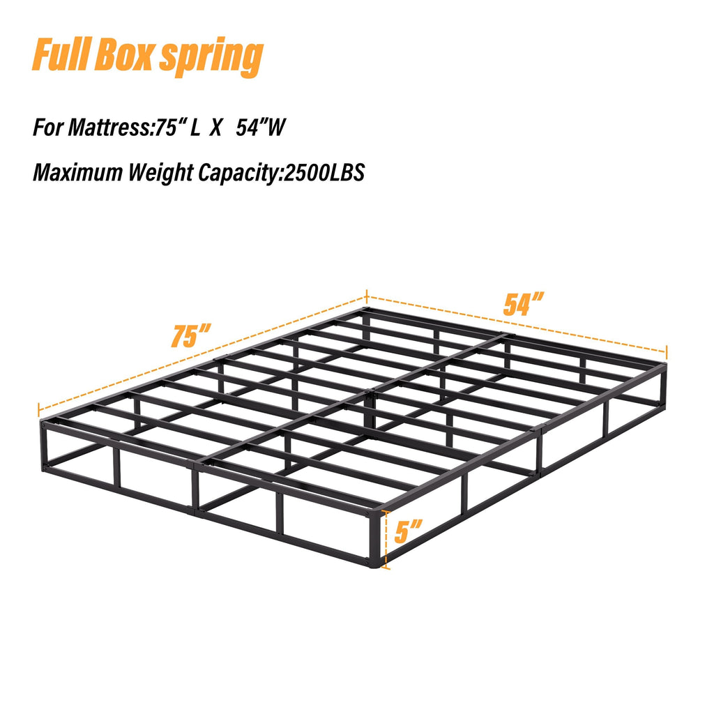 Ressort métallique extra-plat de 12,7 cm (5 pouces), structure robuste avec revêtement gris