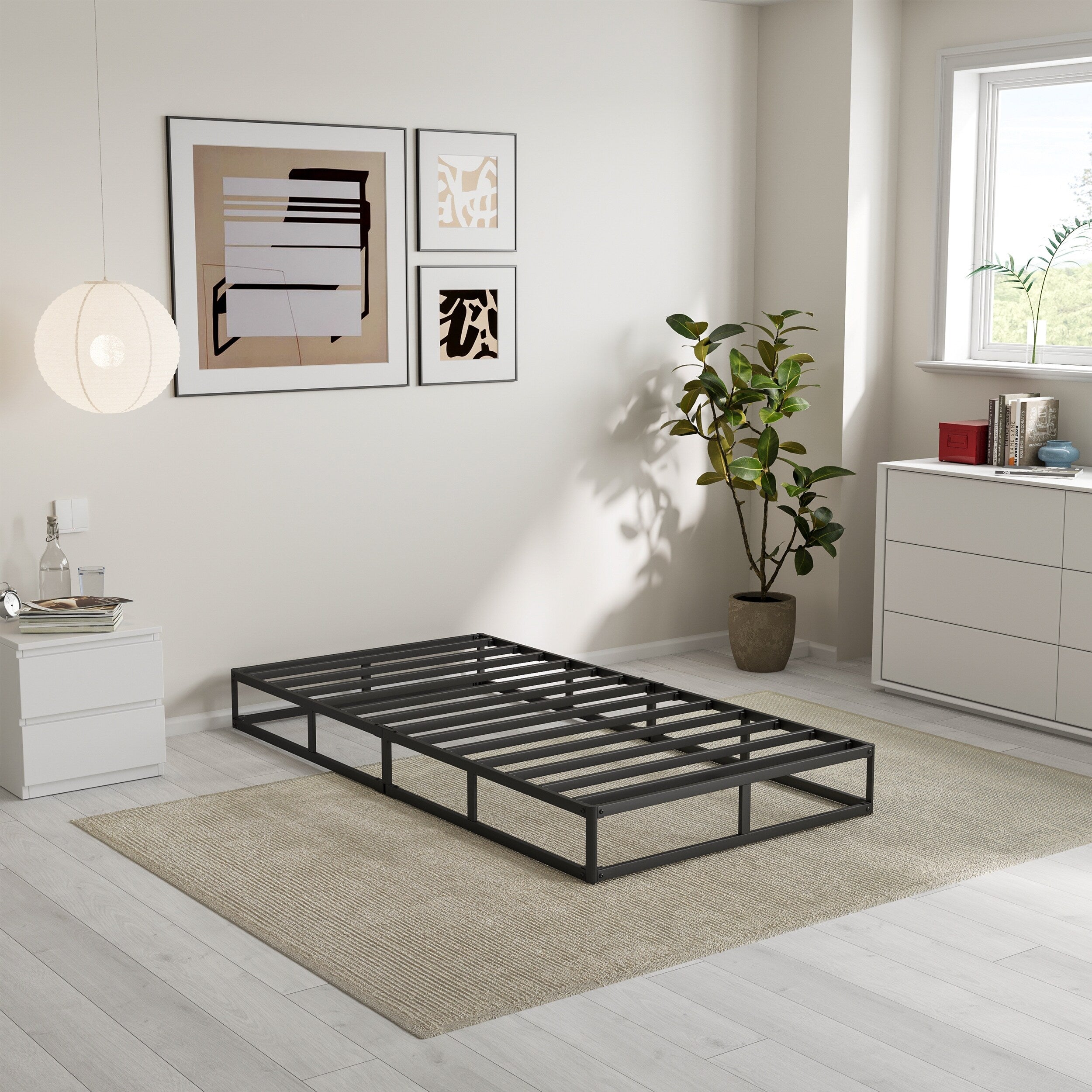 Ressort métallique extra-plat de 12,7 cm (5 pouces), structure robuste avec revêtement gris