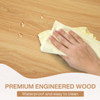 Table de salle à manger de style campagnard pour 6 personnes, table de cuisine rectangulaire en bois de 180 cm (70,8 pouces).