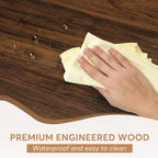 Table de salle à manger de style campagnard pour 6 personnes, table de cuisine rectangulaire en bois de 180 cm (70,8 pouces).