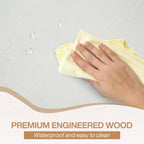 Table de salle à manger de style campagnard pour 6 personnes, table de cuisine rectangulaire en bois de 180 cm (70,8 pouces).