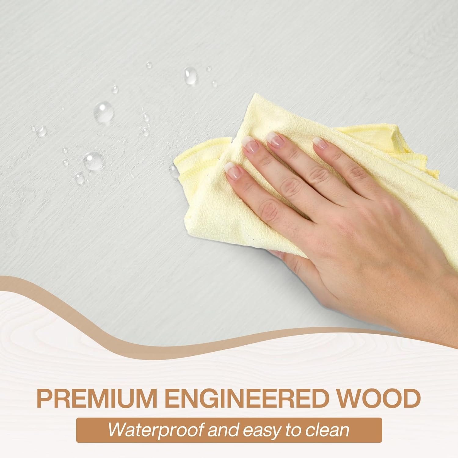 Table de salle à manger de style campagnard pour 6 personnes, table de cuisine rectangulaire en bois de 180 cm (70,8 pouces).