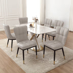 Ensemble de 2 ou 4 chaises de salle à manger rembourrées en similicuir