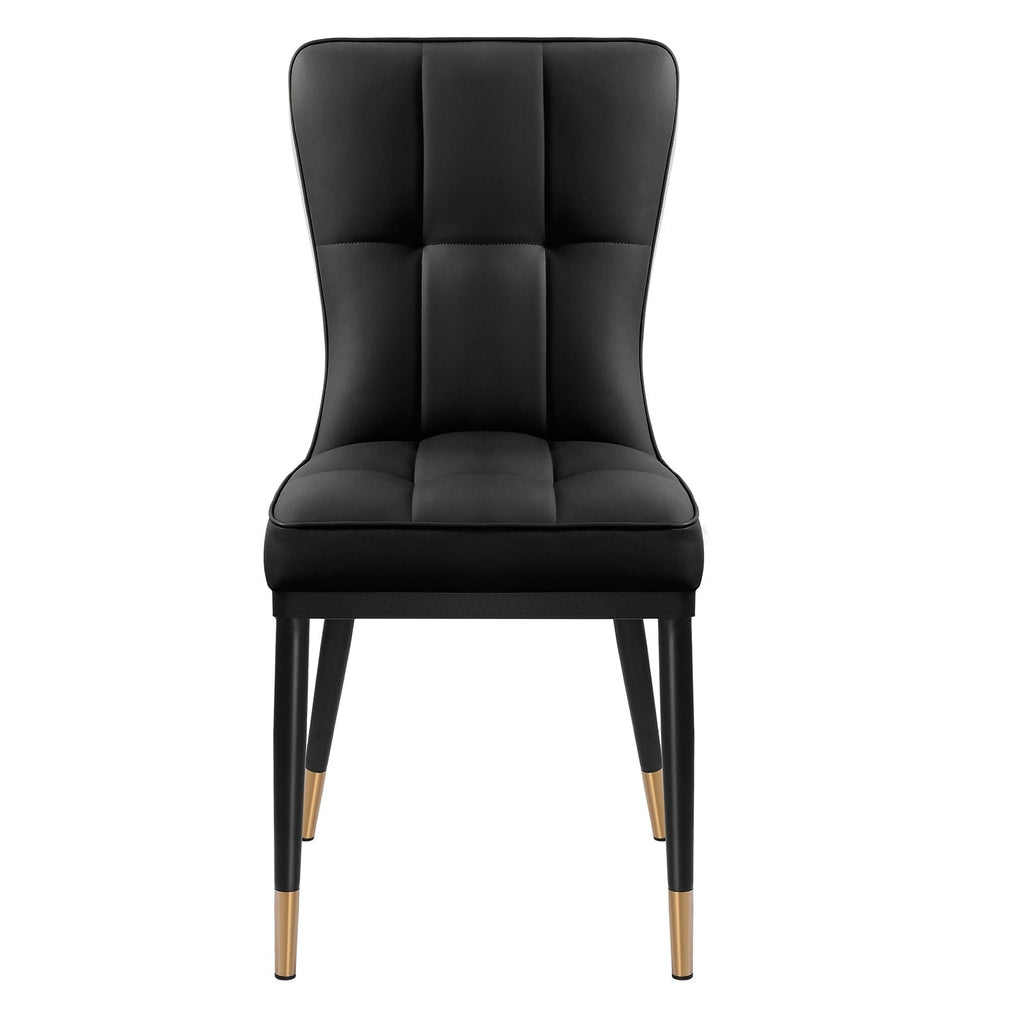 Ensemble de 2 ou 4 chaises de salle à manger rembourrées en similicuir