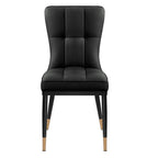 Ensemble de 2 ou 4 chaises de salle à manger rembourrées en similicuir