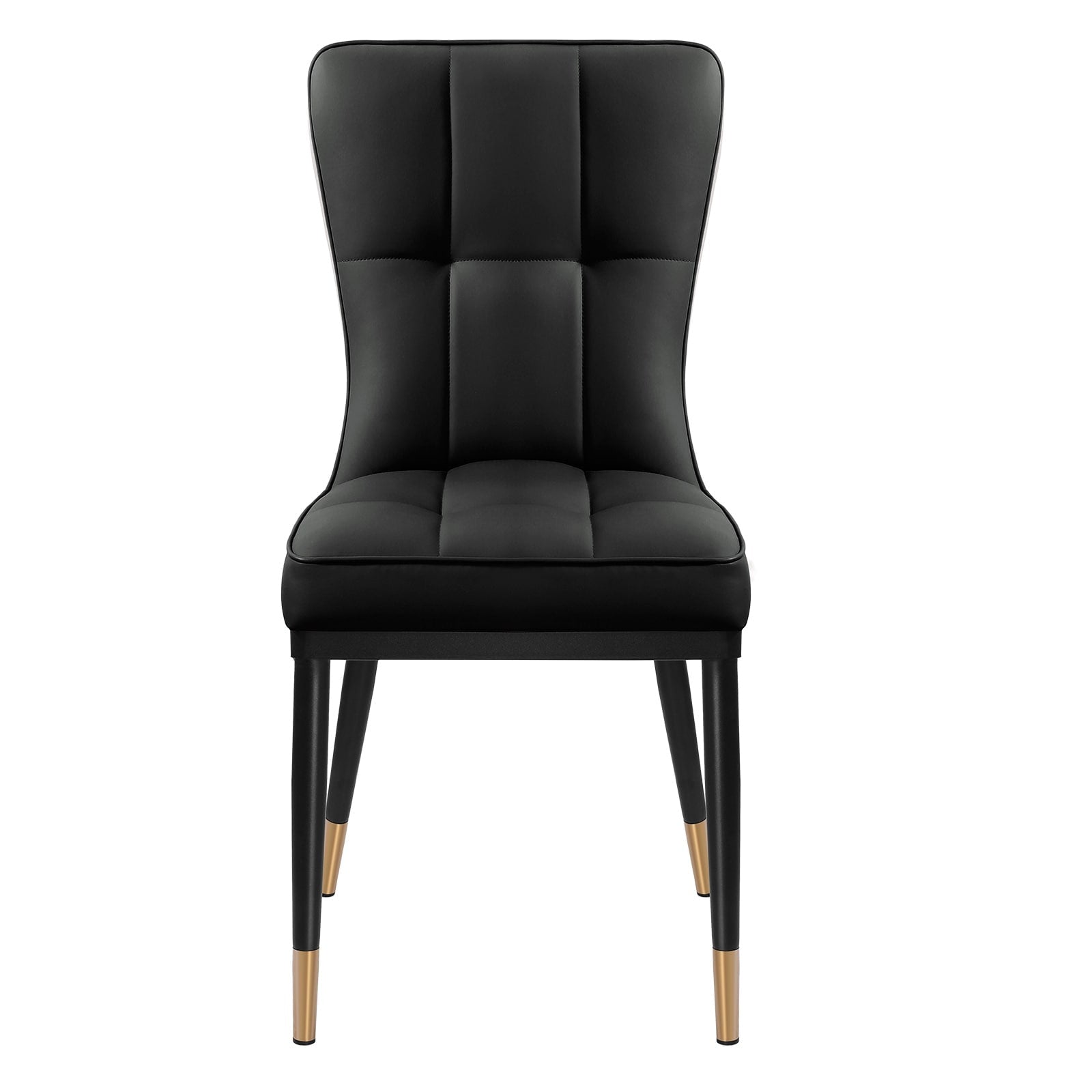 Ensemble de 2 ou 4 chaises de salle à manger rembourrées en similicuir