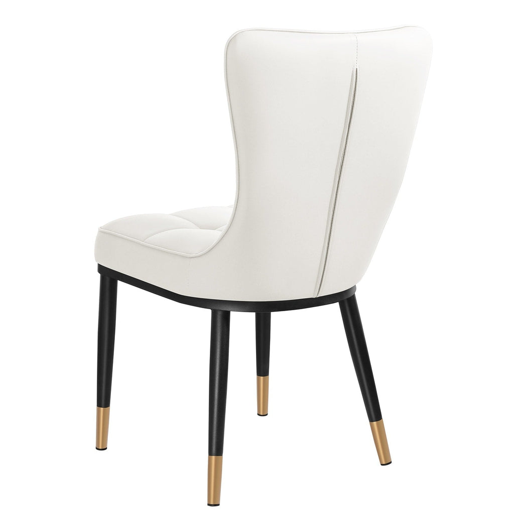 Ensemble de 2 ou 4 chaises de salle à manger rembourrées en similicuir