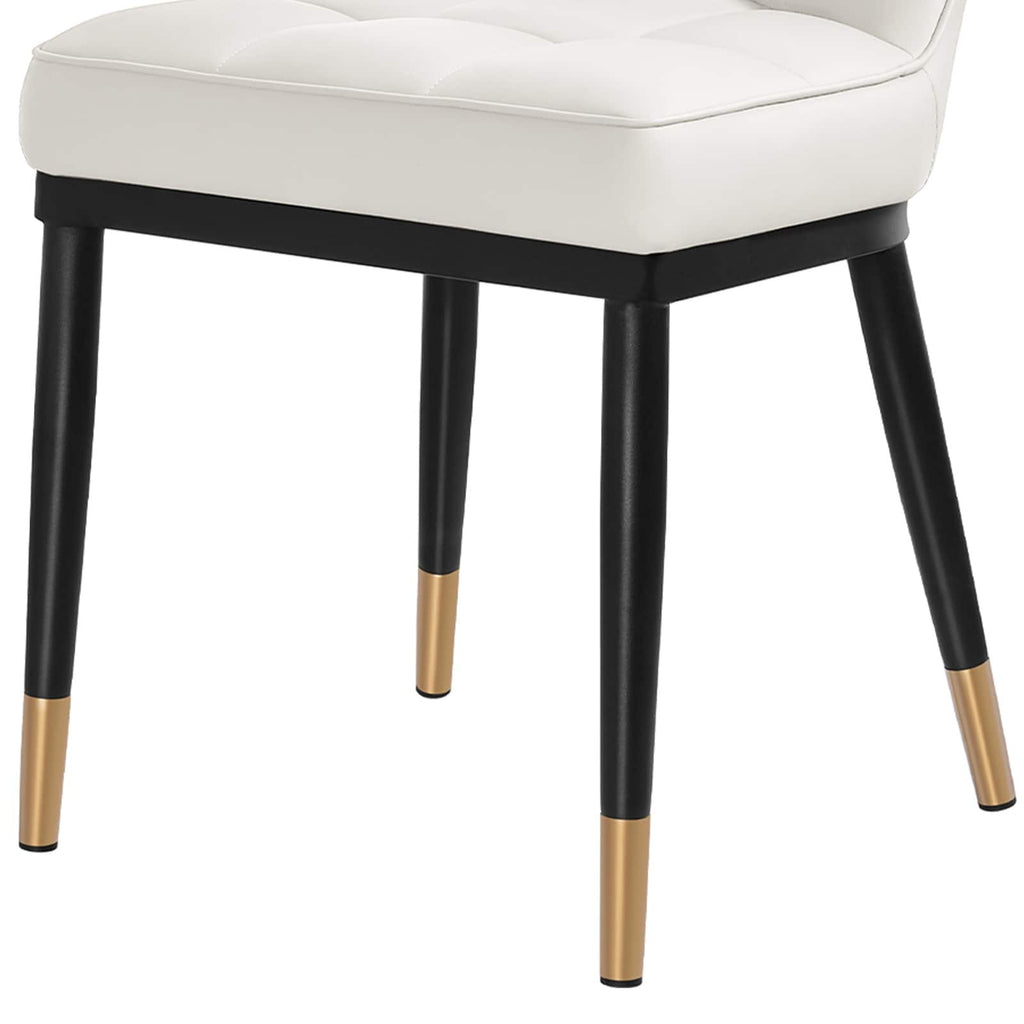 Ensemble de 2 ou 4 chaises de salle à manger rembourrées en similicuir