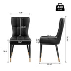 Ensemble de 2 ou 4 chaises de salle à manger rembourrées en similicuir