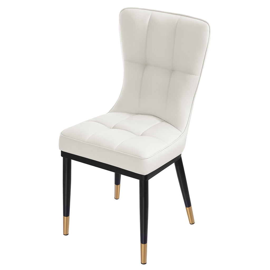 Ensemble de 2 ou 4 chaises de salle à manger rembourrées en similicuir