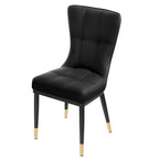 Ensemble de 2 ou 4 chaises de salle à manger rembourrées en similicuir