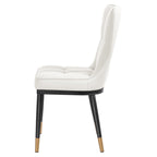 Ensemble de 2 ou 4 chaises de salle à manger rembourrées en similicuir