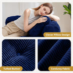 Foldable Sofa Bed,L-Shaped Floor Sofa Couch