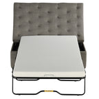 Folding Sofa Bed, 49.6 Ottoman with a Folding Sofa Bed, Convertible Ottoman Sleeper with Memory Mattress and Tufted Design