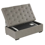 Folding Sofa Bed, 49.6 Ottoman with a Folding Sofa Bed, Convertible Ottoman Sleeper with Memory Mattress and Tufted Design