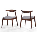 Chaises de salle à manger Francie style Mid-Century Modern (lot de 2) par Christopher Knight Home - 52 cm (L) x 51,4 cm (l) x 75,6 cm (H)