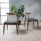 Chaises de salle à manger Francie style Mid-Century Modern (lot de 2) par Christopher Knight Home - 52 cm (L) x 51,4 cm (l) x 75,6 cm (H)