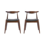 Chaises de salle à manger Francie style Mid-Century Modern (lot de 2) par Christopher Knight Home - 52 cm (L) x 51,4 cm (l) x 75,6 cm (H)