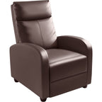 Furniwell PU Leather Sofa Recliner with Padded Seat and Backrest.