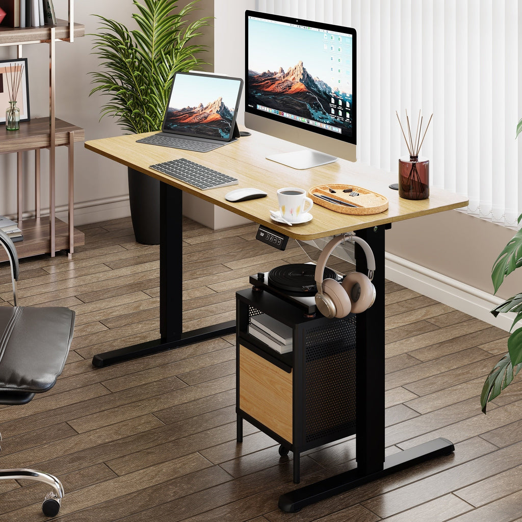 Bureau assis-debout électrique réglable en hauteur Futzca avec panneau de jonction