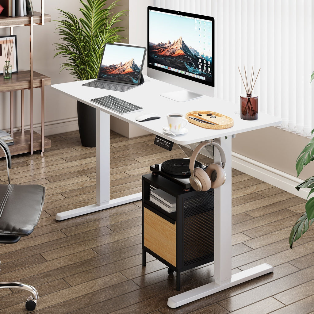 Bureau assis-debout électrique réglable en hauteur Futzca avec panneau de jonction