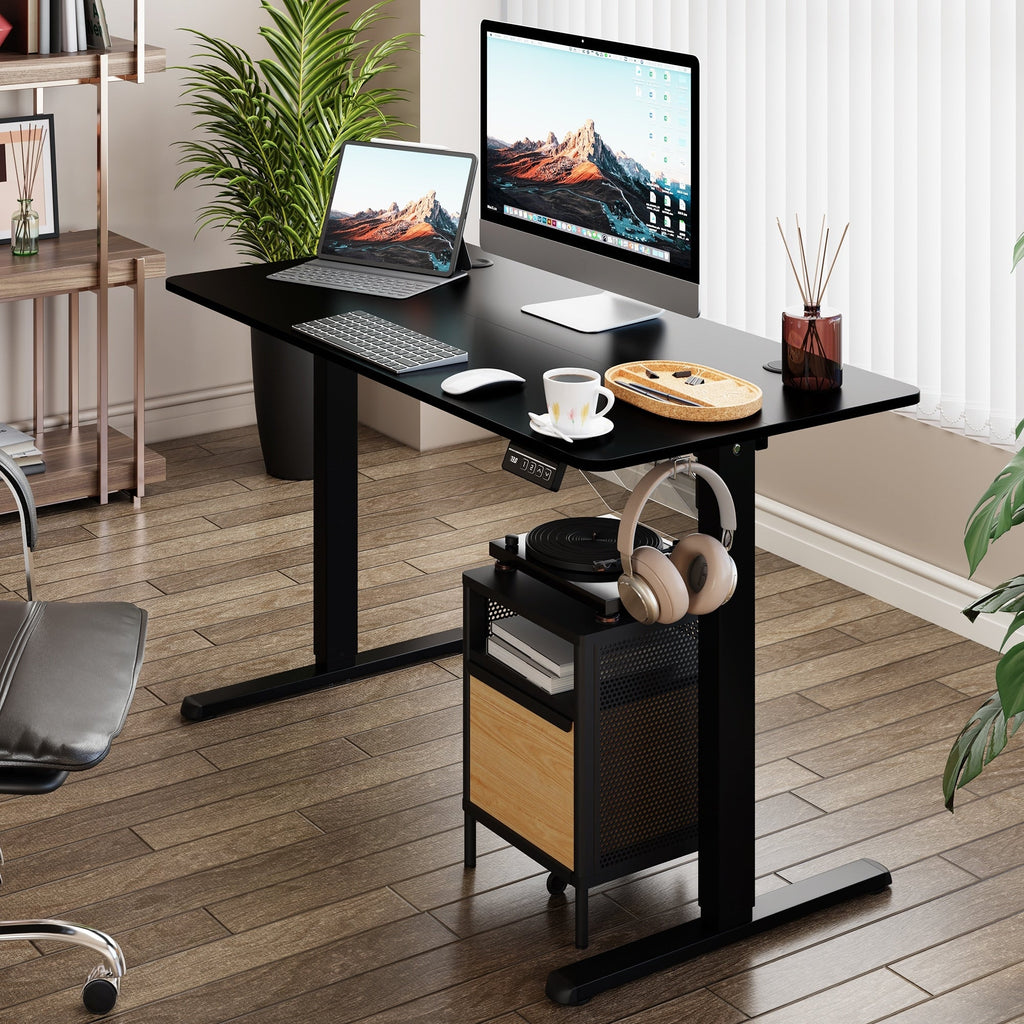 Bureau assis-debout électrique réglable en hauteur Futzca avec panneau de jonction