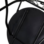 Glitzhome Outdoor Metal Folding Bistro Set 3PCS Patio Table Chairs