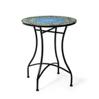 Glitzhome Outdoor Metal Folding Bistro Set 3PCS Patio Table Chairs