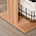 Bureau d'ordinateur pivotant moderne en forme de L HomCom avec étagères