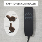 HOMCOM Electric Power Lift Chair Recliners for Elderly, Oversized Living Room Recliner Chair with Remote Control