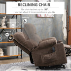 HOMCOM Electric Power Lift Chair Recliners for Elderly, Oversized Living Room Recliner Chair with Remote Control