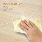 Chariot de cuisine HOMCOM, chariot utilitaire à roulettes avec plateau en bois, étagère ouverte et tiroir de rangement pour salle à manger et cuisine.