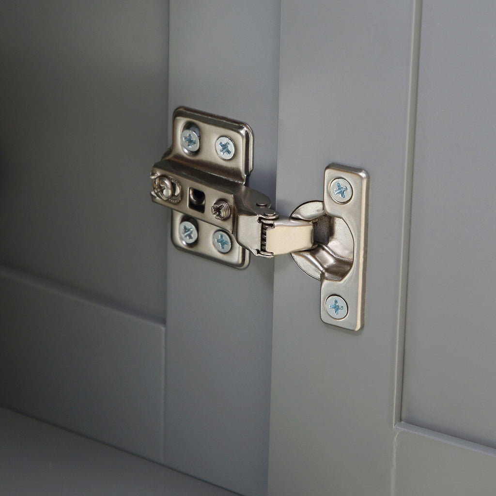 Îlot de cuisine roulant HOMCOM avec rangement, chariot de cuisine portable avec plateau en acier inoxydable, gris - Non disponible