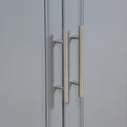 Îlot de cuisine roulant HOMCOM avec rangement, chariot de cuisine portable avec plateau en acier inoxydable, gris - Non disponible