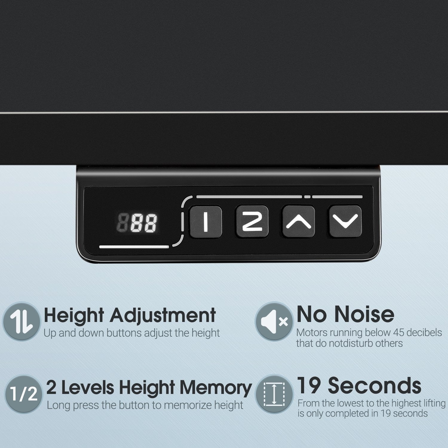Bureau assis-debout électrique Homall à hauteur réglable
