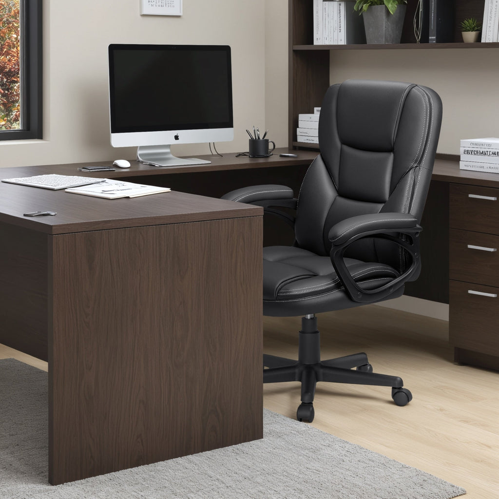Chaise de bureau Homall à dossier haut, ergonomique, pour cadre supérieur.