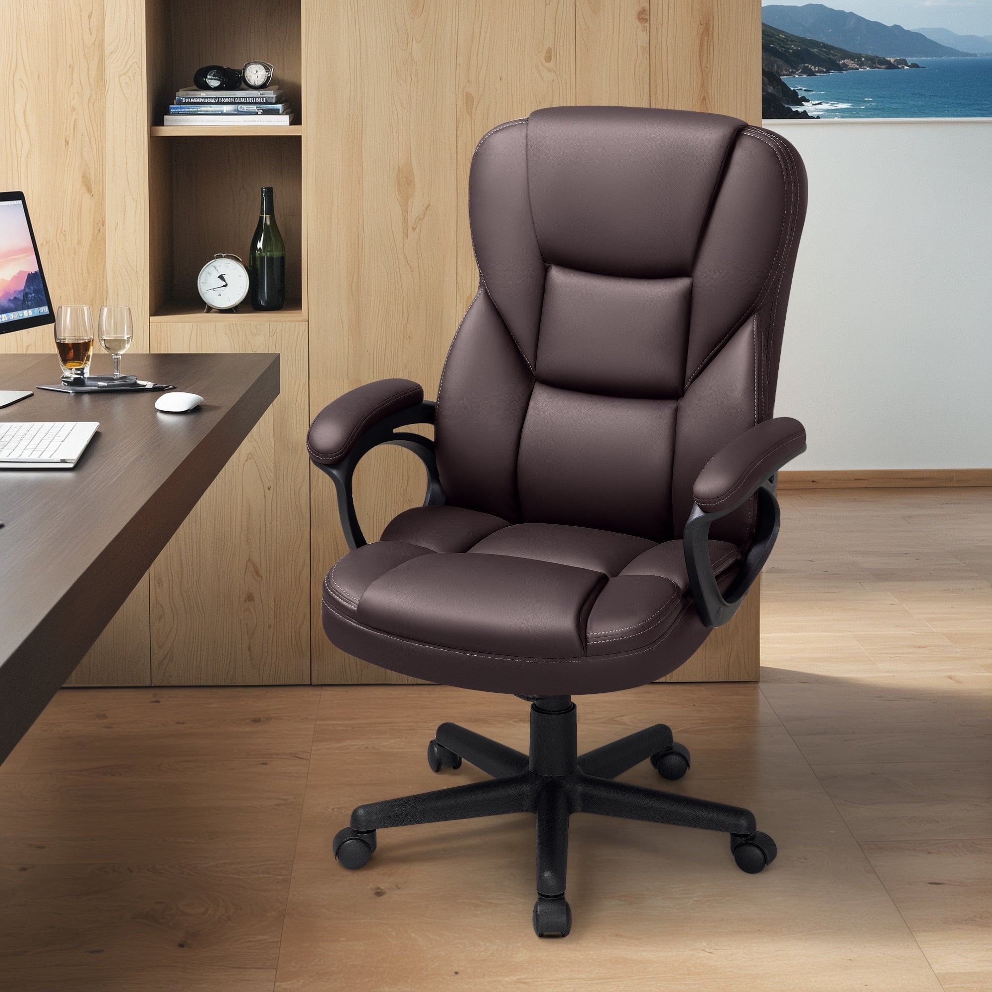 Chaise de bureau Homall à dossier haut, ergonomique, pour cadre supérieur.
