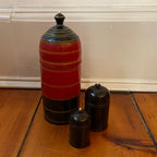 Boîtes empilables laquées vintage