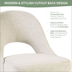 Chaises de salle à manger rembourrées INK IVY Nola avec dossier ajouré (lot de 2)