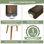 Chaises de salle à manger rembourrées INK IVY Nola avec dossier ajouré (lot de 2)