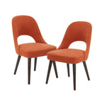 Chaises de salle à manger rembourrées INK IVY Nola avec dossier ajouré (lot de 2)