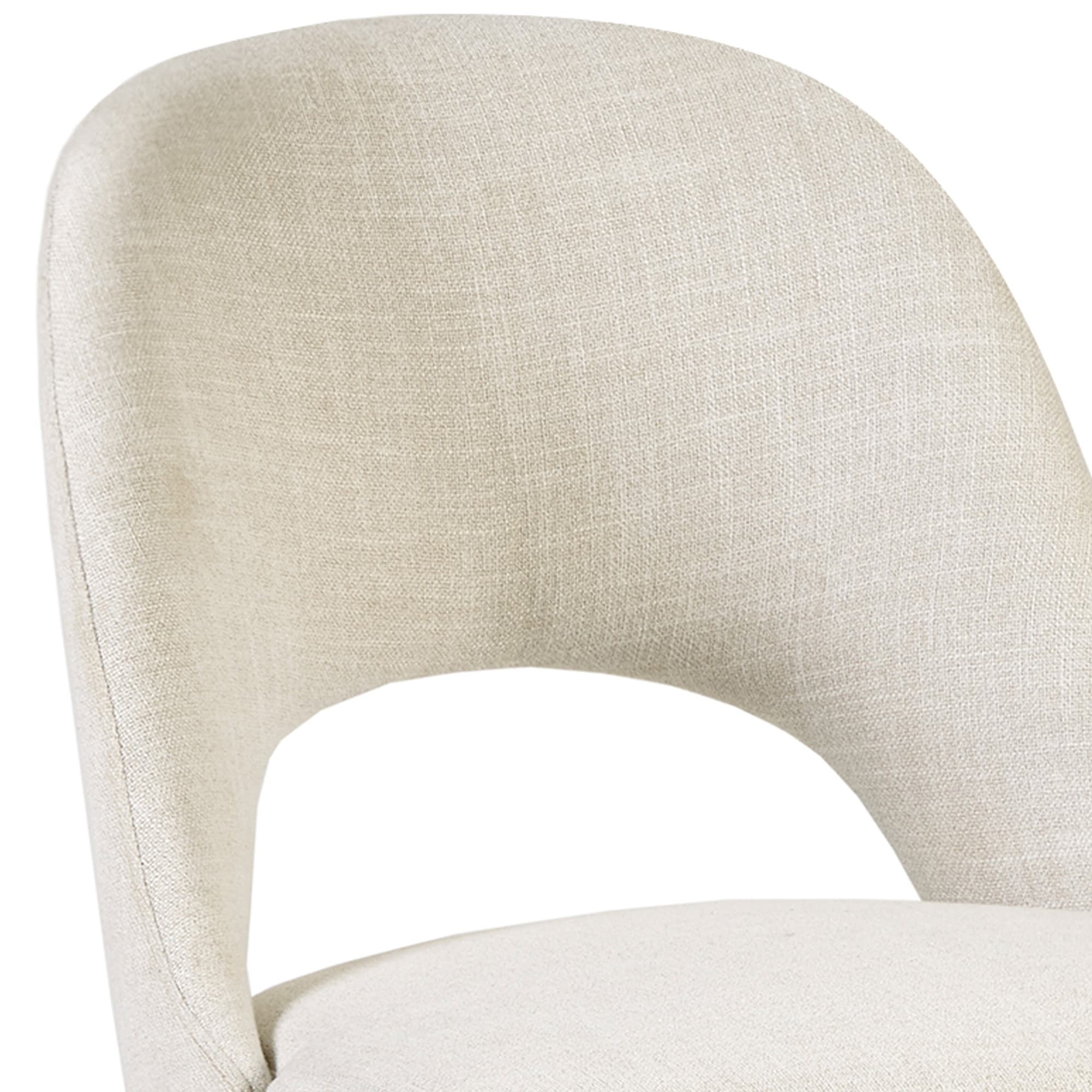 Chaises de salle à manger rembourrées INK IVY Nola avec dossier ajouré (lot de 2)