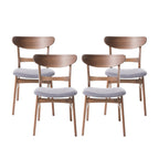 Chaises de salle à manger Idalia style moderne du milieu du siècle (ensemble de 4) par Christopher Knight Home